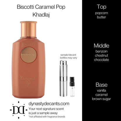Biscotti Caramel Pop by Khadlaj | Fragrance Sample | Decant