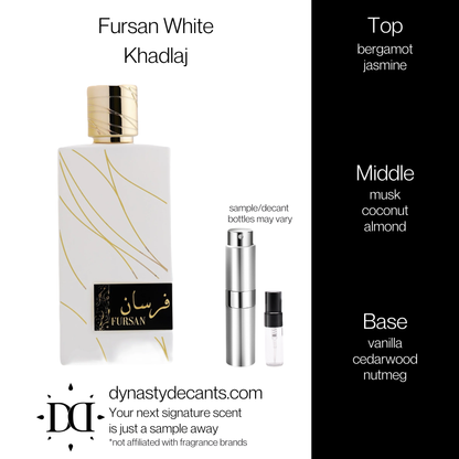Fursan White by Khadlaj | Fragrance Sample | Decant