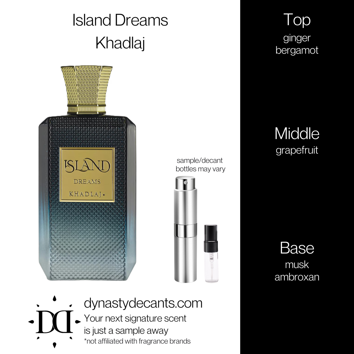 Island Dreams by Khadlaj | Fragrance Sample | Decant