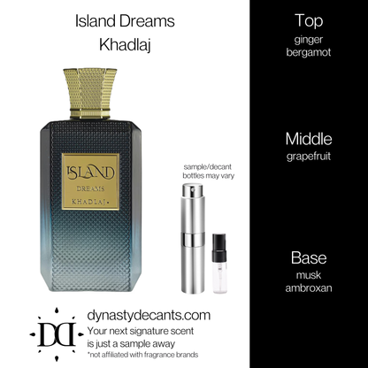 Island Dreams by Khadlaj | Fragrance Sample | Decant