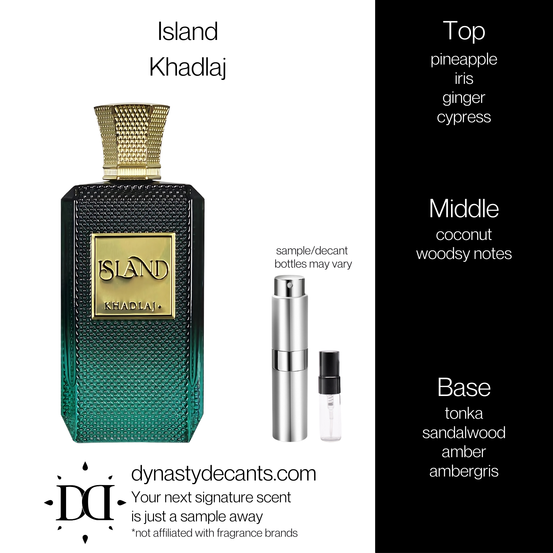 Island by Khadlaj | Fragrance Sample | Decant