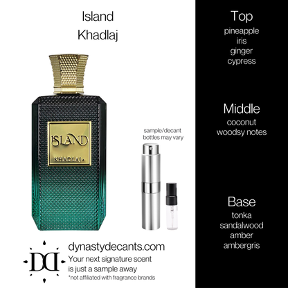 Island by Khadlaj | Fragrance Sample | Decant