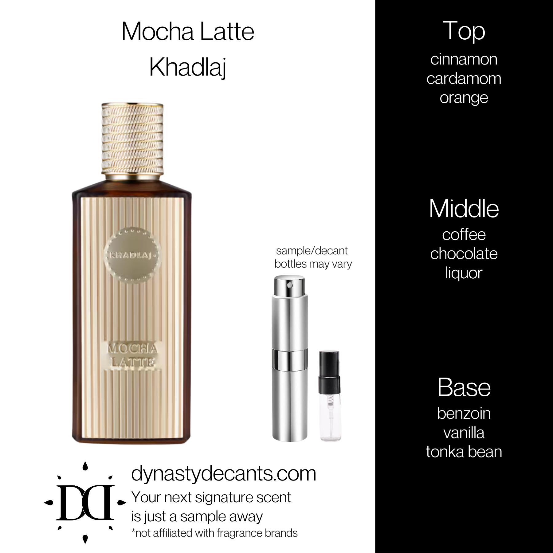 Mocha Latte by Khadlaj | Fragrance Sample | Decant