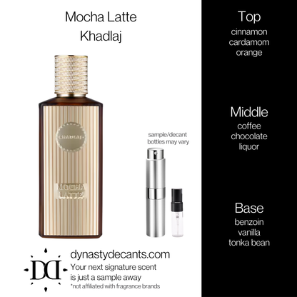 Mocha Latte by Khadlaj | Fragrance Sample | Decant