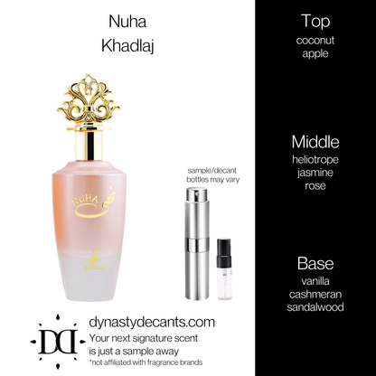 Nuha by Khadlaj | Fragrance Sample | Decant