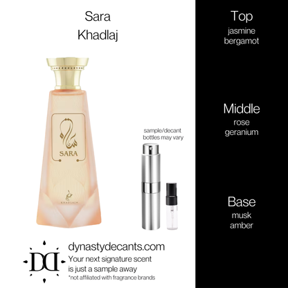 Sara by Khadlaj | Fragrance Sample | Decant