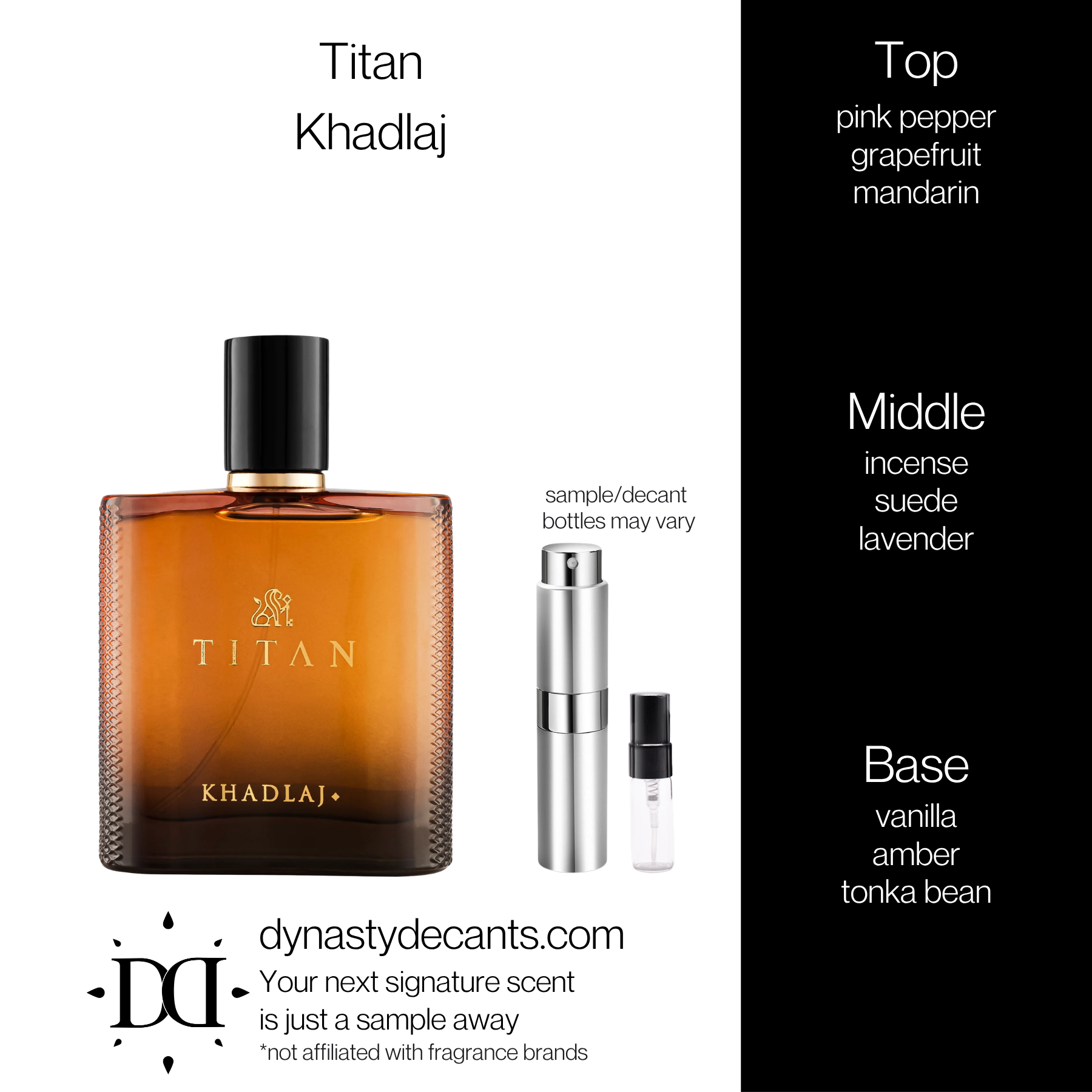 Titan by Khadlaj | Fragrance Sample | Decant