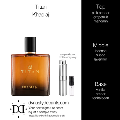 Titan by Khadlaj | Fragrance Sample | Decant