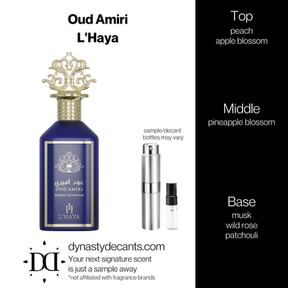 Oud Amiri by L'Haya | Fragrance Sample | Decant