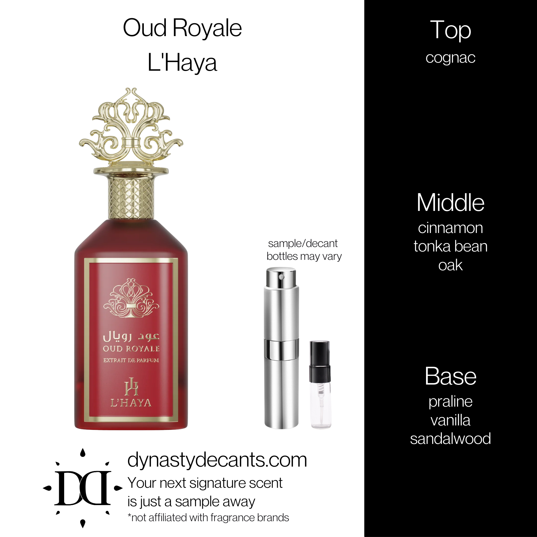 Oud Royale by L'Haya | Fragrance Sample | Decant