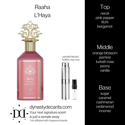 Raaha by L'Haya | Fragrance Sample | Decant
