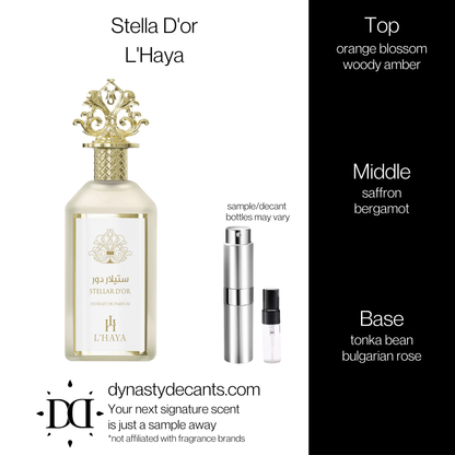 Stella D'or by L'Haya | Fragrance Sample | Decant