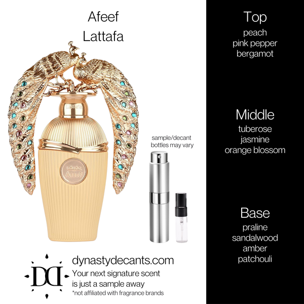 Afeef by Lattafa | Fragrance Sample | Decant