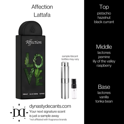 Affection Love by Lattafa | Fragrance Sample | Decant