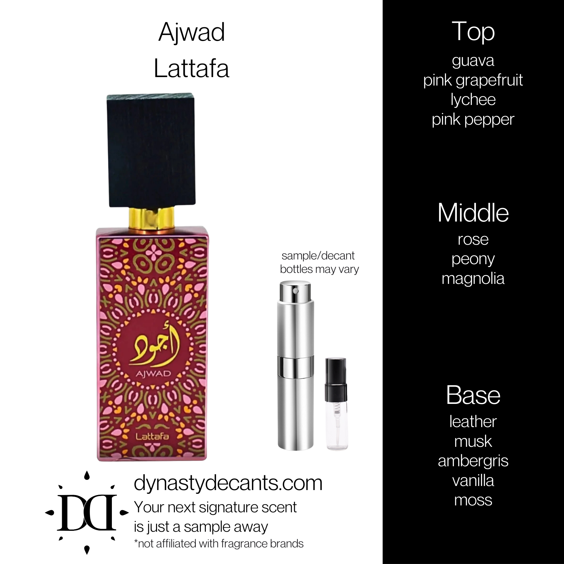 Ajwad by Lattafa | Fragrance Sample | Decant