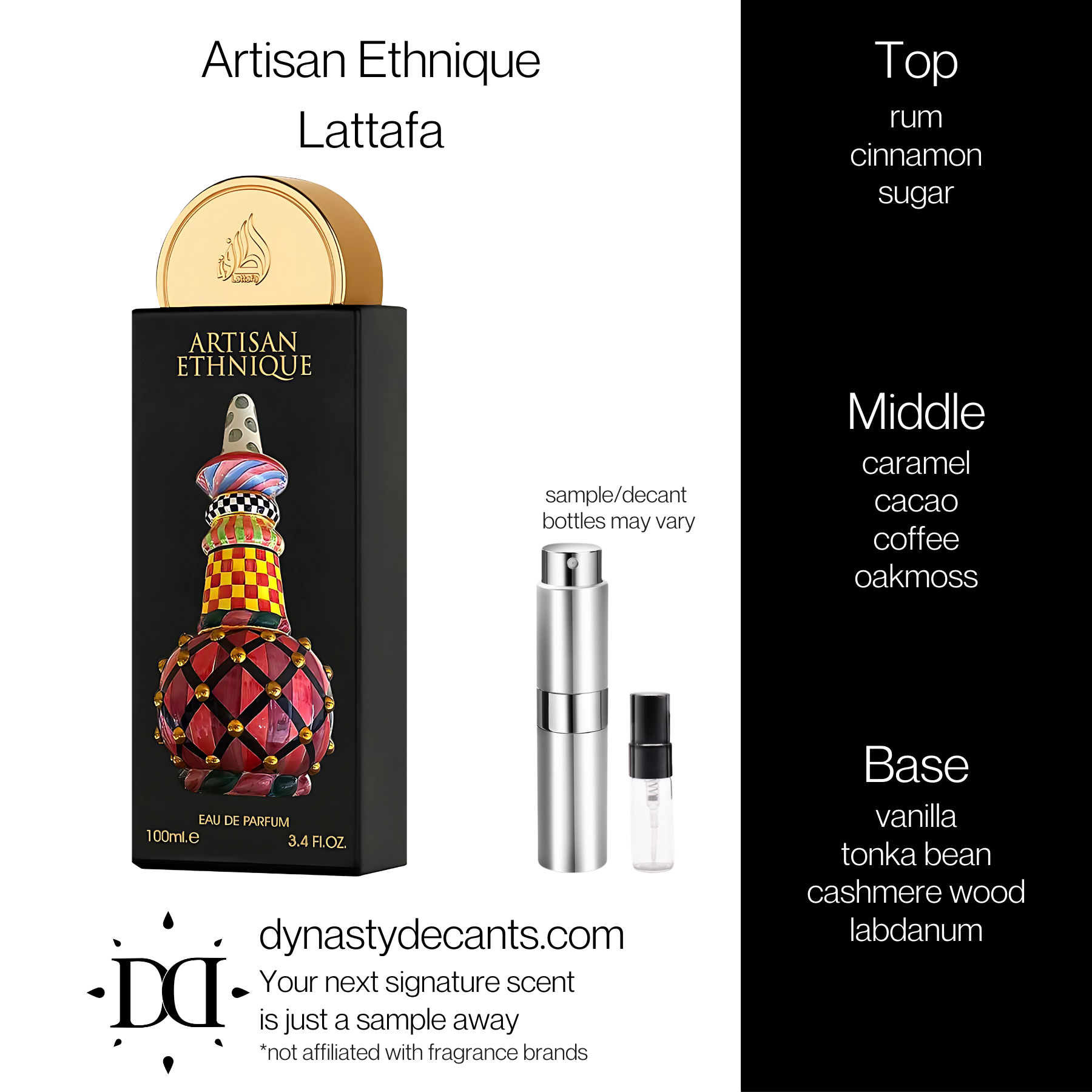 Artisan Ethnique by Lattafa | Fragrance Sample | Decant