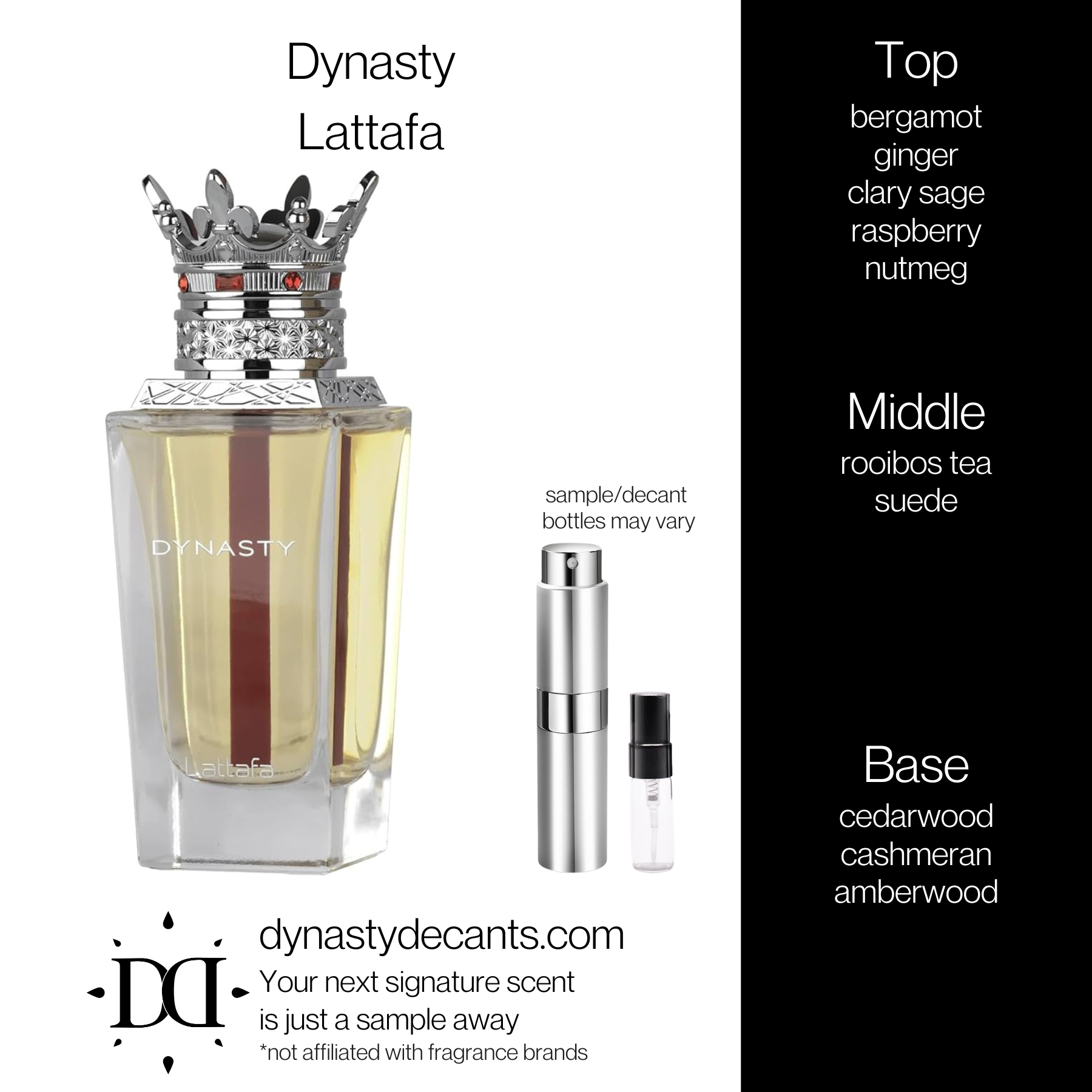 Dynasty by Lattafa | Fragrance Sample | Decant