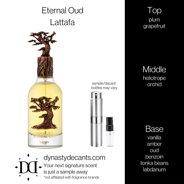 Eternal Oud by Lattafa | Fragrance Sample | Decant
