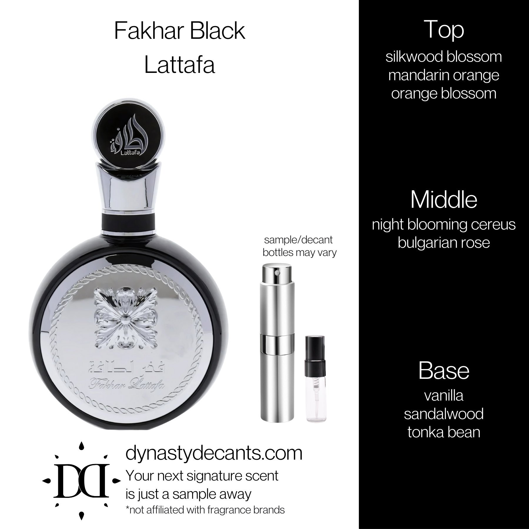 Fakhar Black by Lattafa | Fragrance Sample | Decant