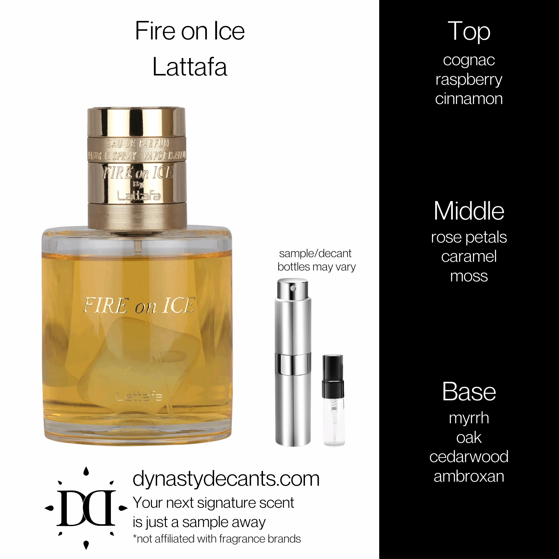 Fire on Ice by Lattafa | Fragrance Sample | Decant