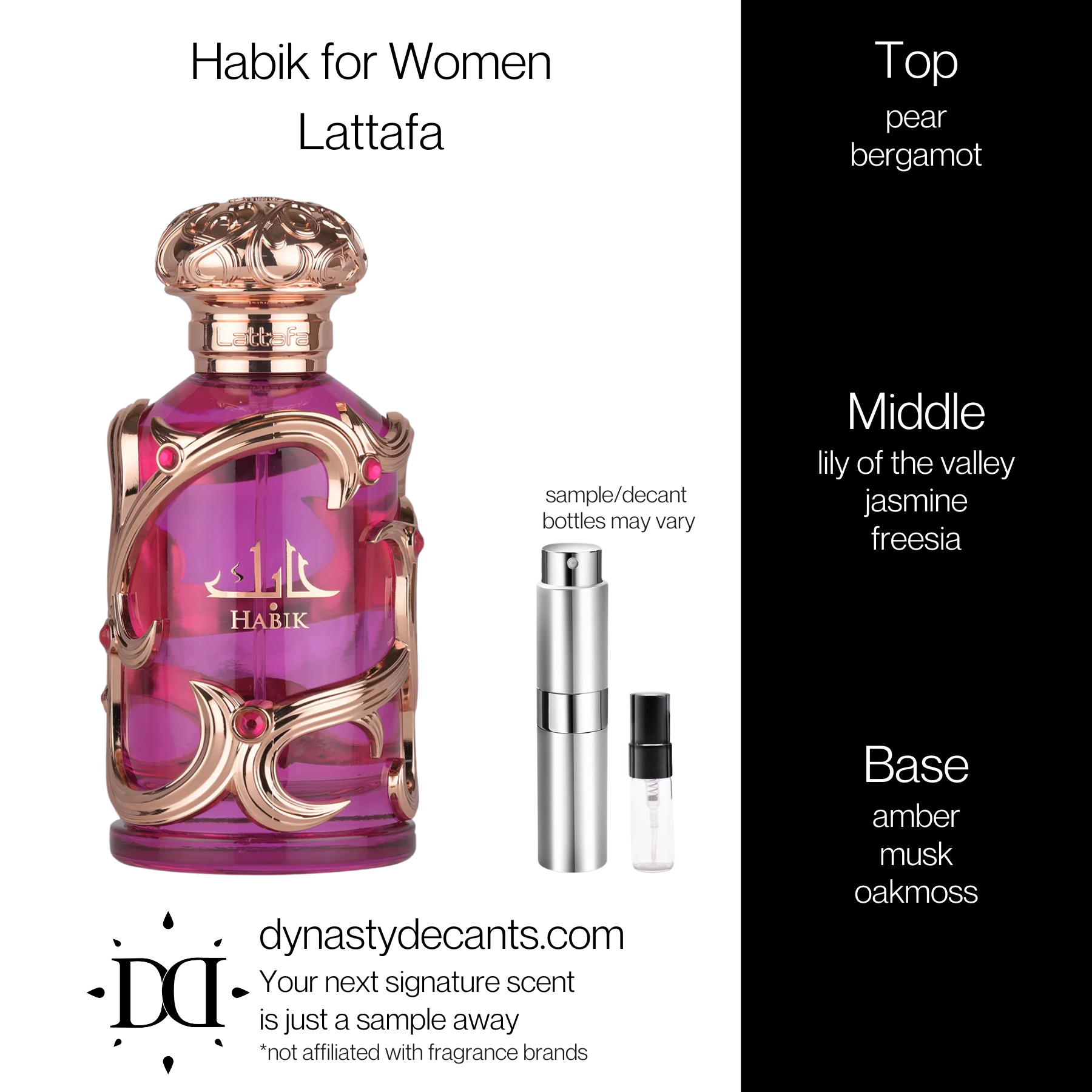 Habik for Women by Lattafa | Fragrance Sample | Decant