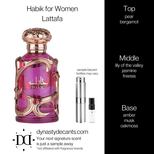 Habik for Women by Lattafa | Fragrance Sample | Decant