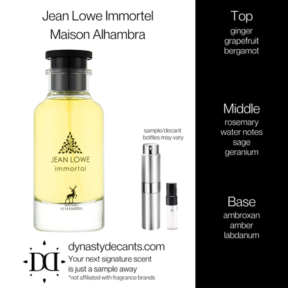 Jean Lowe Immortel by Maison Alhambra | Fragrance Sample | Decant