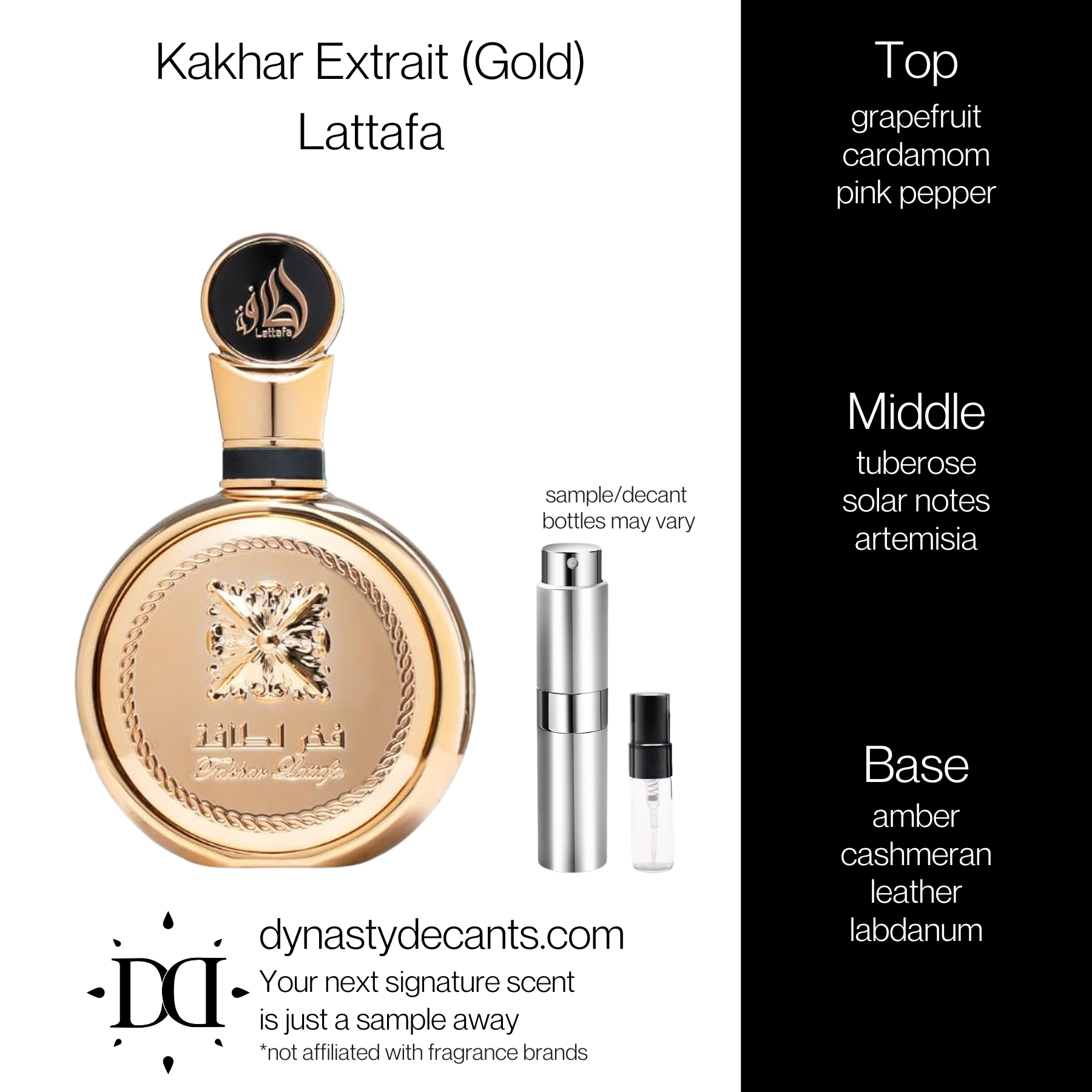 Fakhar Extrait (Gold) by Lattafa | Fragrance Sample | Decant