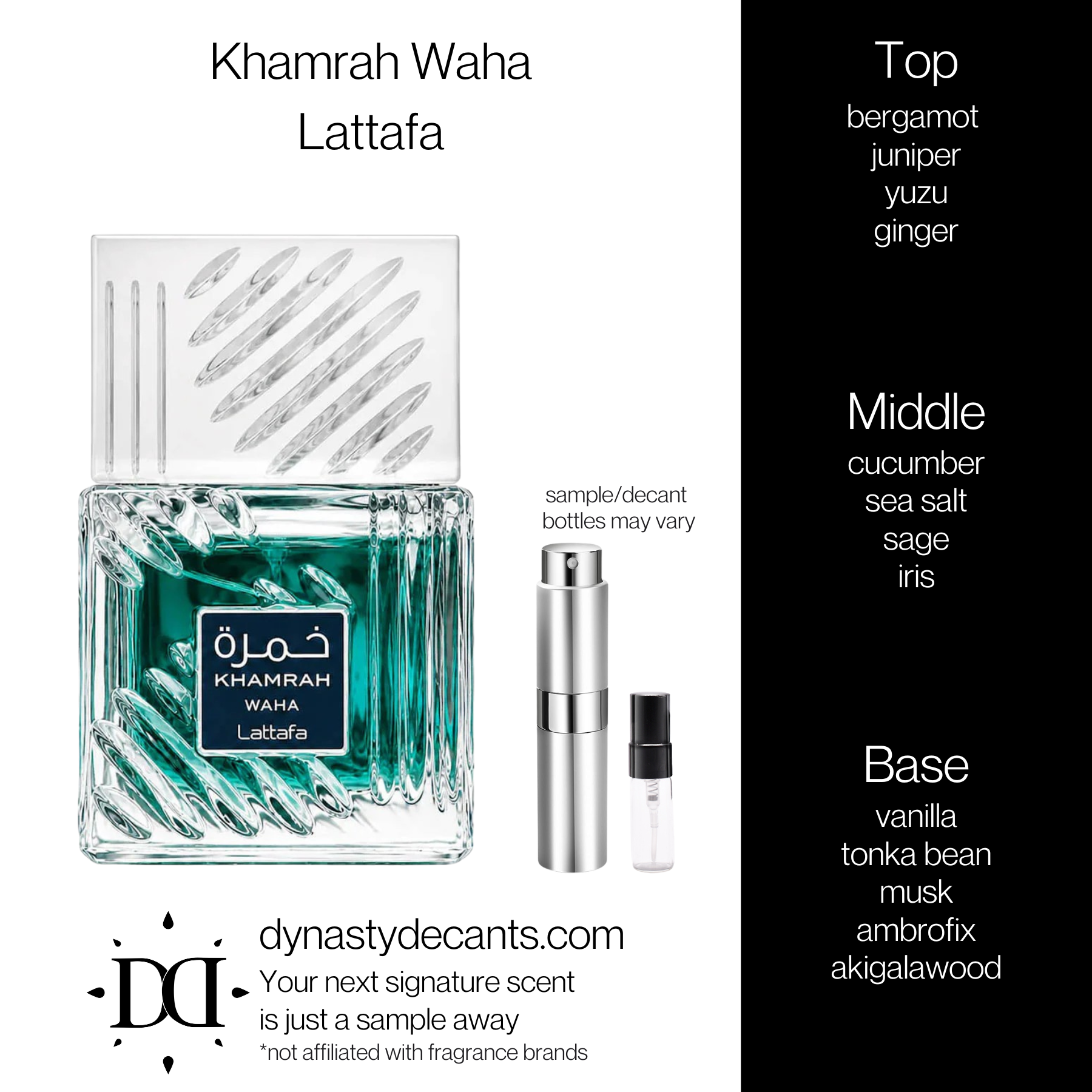 Khamrah Waha by Lattafa | Fragrance Sample | Decant