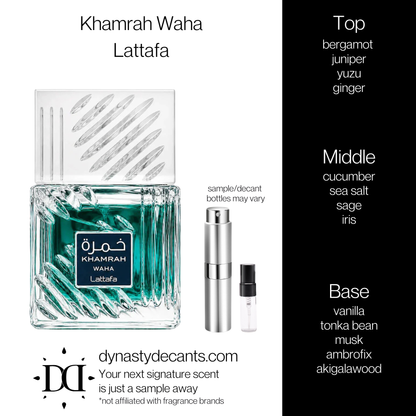 Khamrah Waha by Lattafa | Fragrance Sample | Decant
