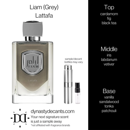 Liam (Grey) by Lattafa | Fragrance Sample | Decant