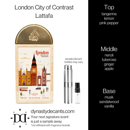 London City of Contrast by Lattafa | Fragrance Sample | Decant