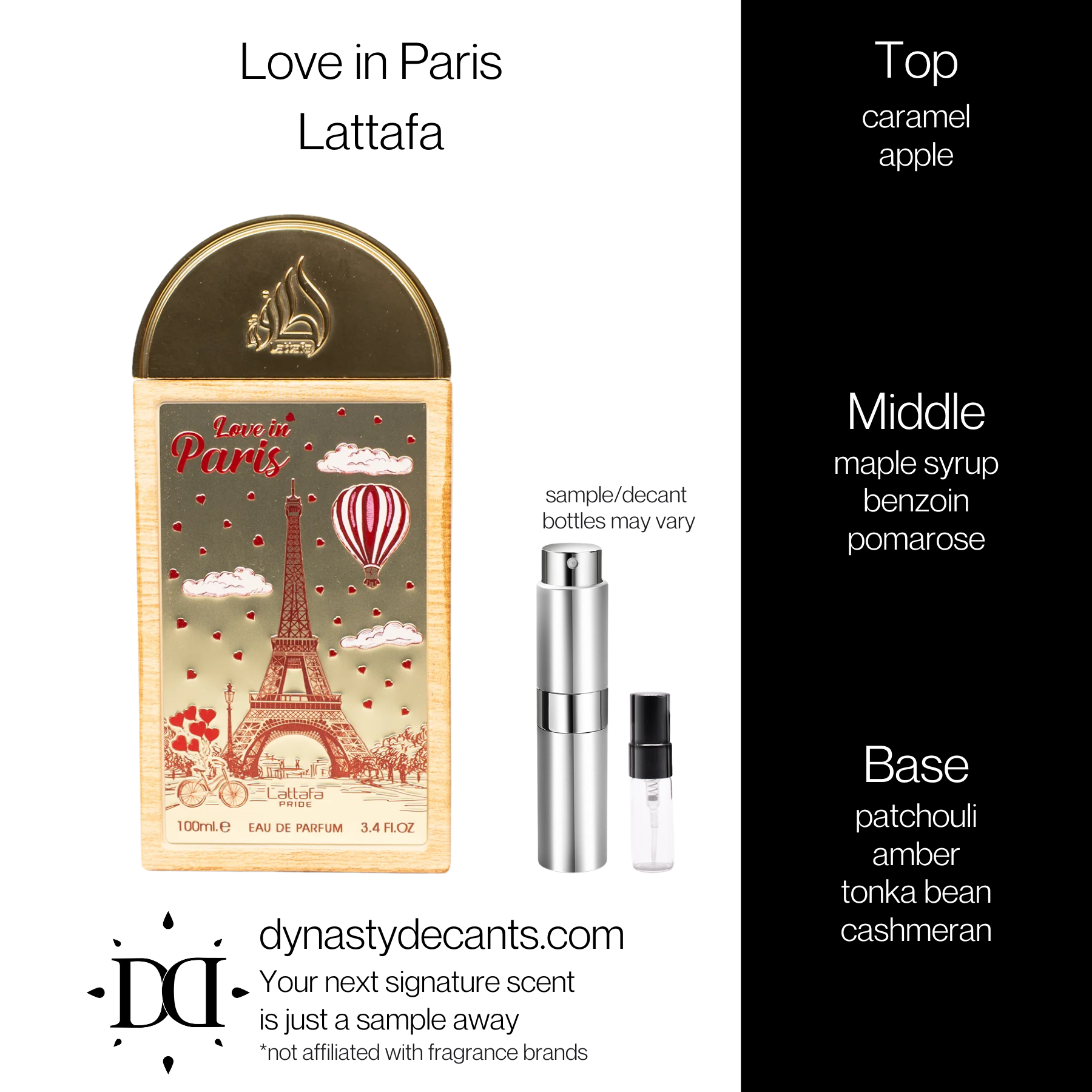 Love in Paris by Lattafa | Fragrance Sample | Decant