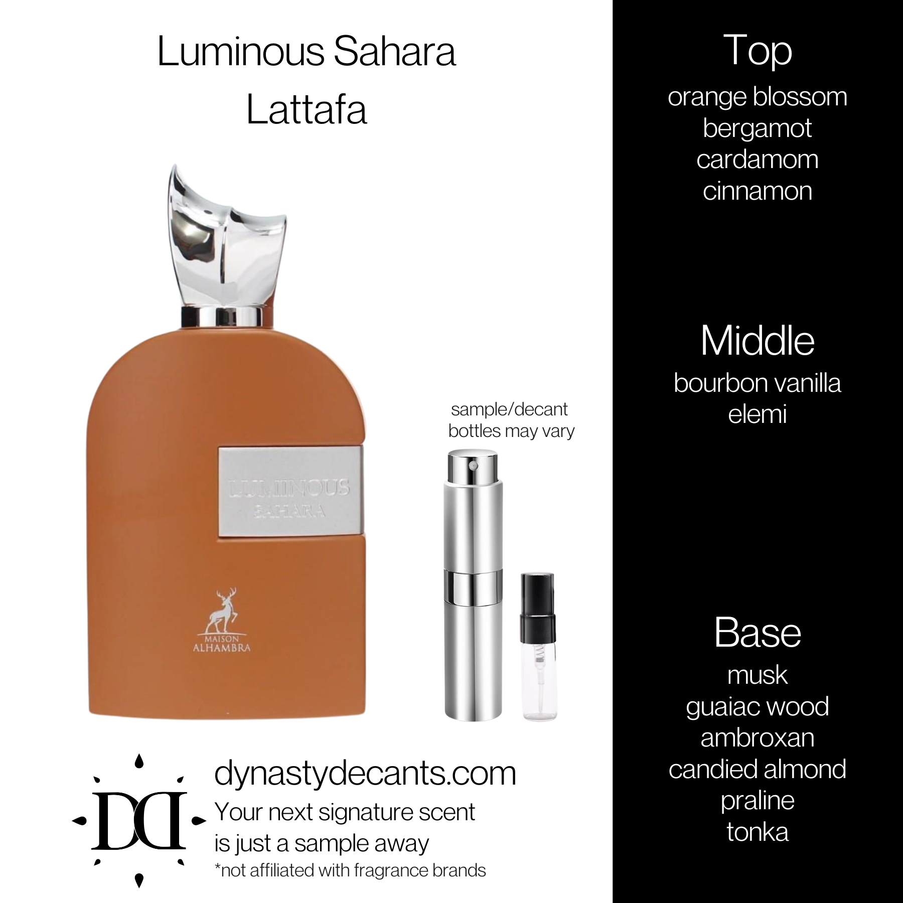 Luminous Sahara by Lattafa | Fragrance Sample | Decant