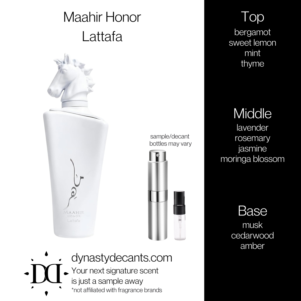 Maahir Honor by Lattafa | Fragrance Sample | Decant