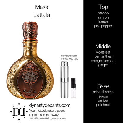Masa by Lattafa | Fragrance Sample | Decant