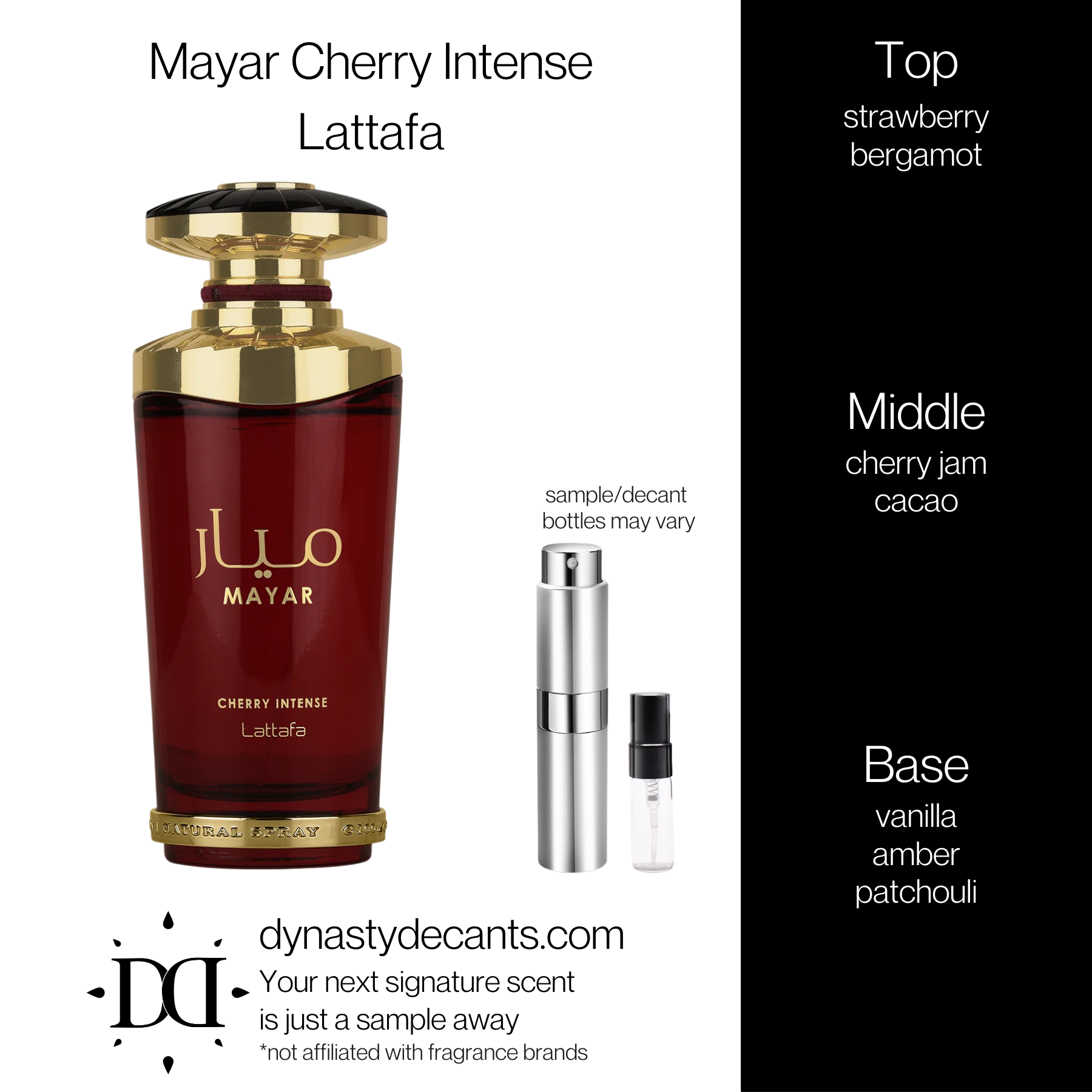 Mayar Cherry Intense by Lattafa | Fragrance Sample | Decant