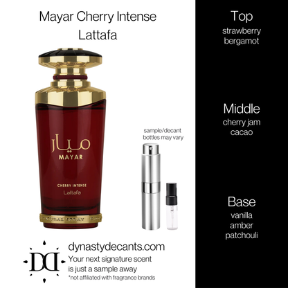 Mayar Cherry Intense by Lattafa | Fragrance Sample | Decant