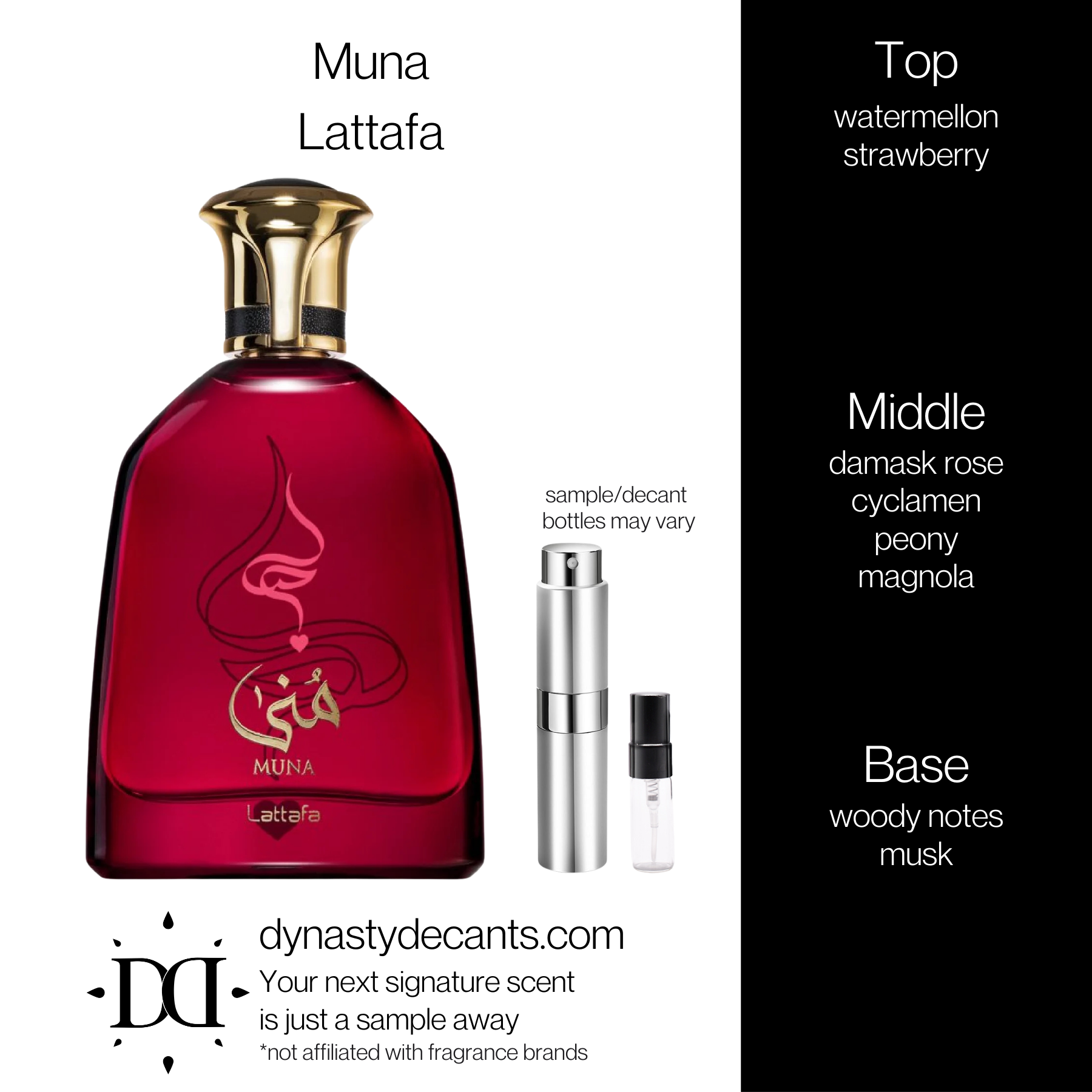 Muna by Lattafa | Fragrance Sample | Decant