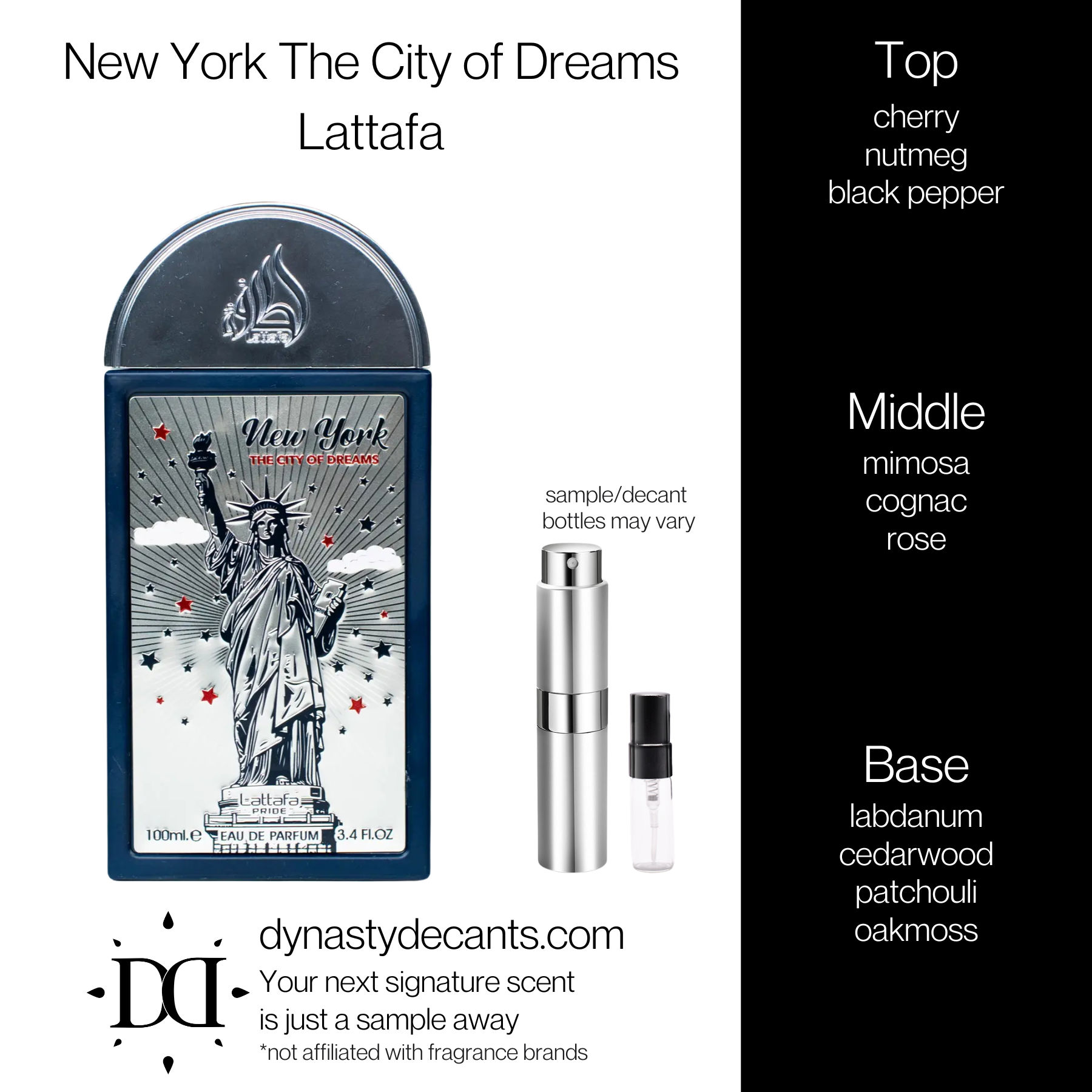 New York The City of Dreams by Lattafa | Fragrance Sample | Decant