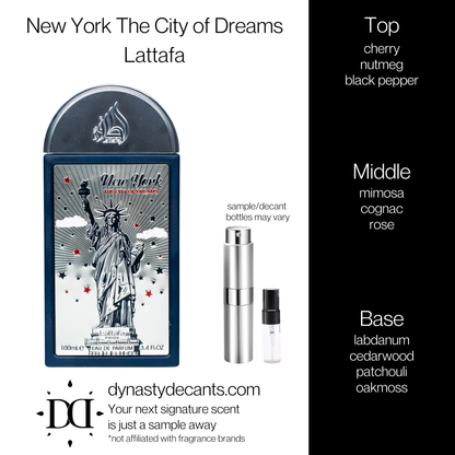New York The City of Dreams by Lattafa | Fragrance Sample | Decant