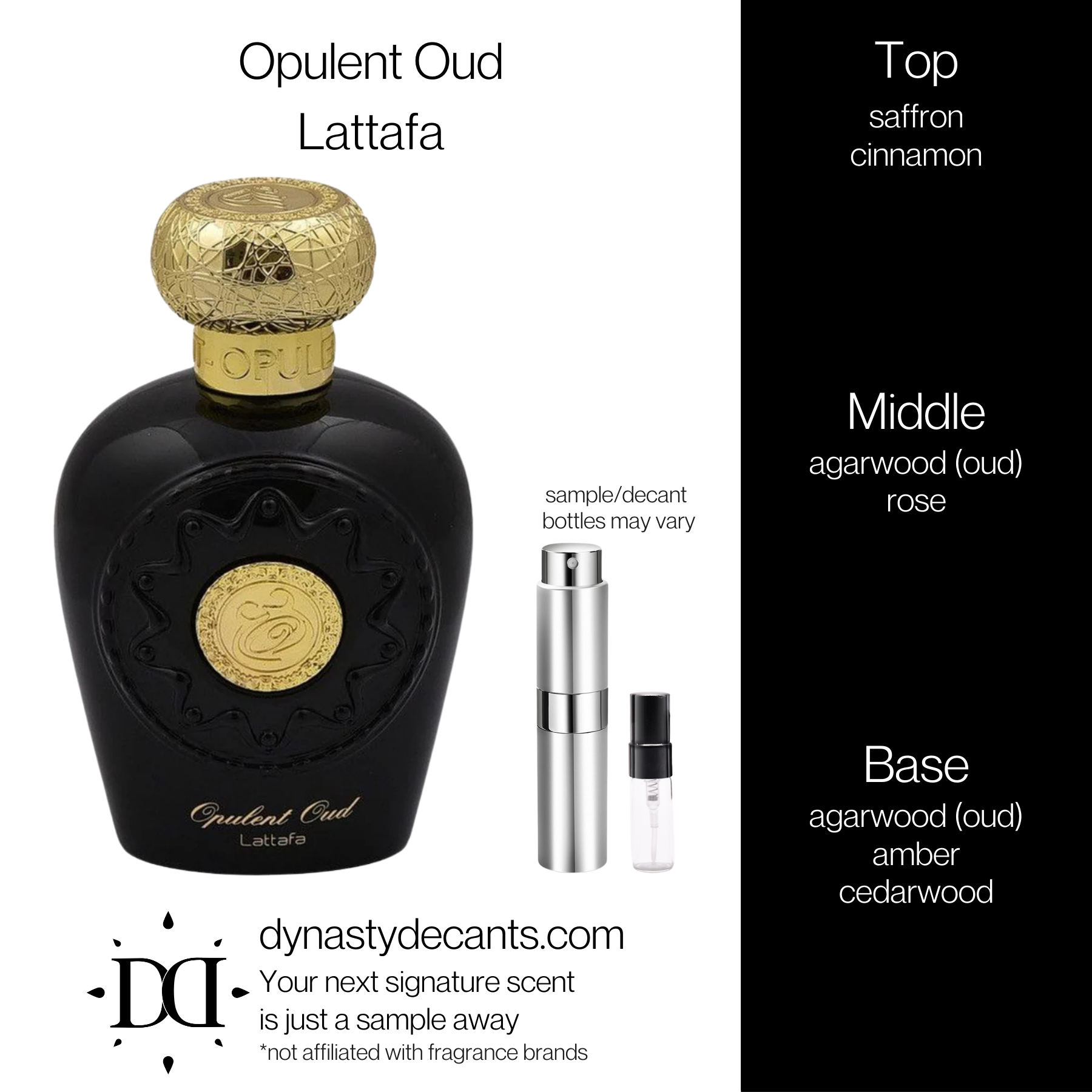 Opulent Oud by Lattafa | Fragrance Sample | Decant