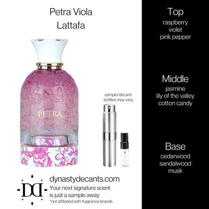 Petra Viola by Lattafa | Fragrance Sample | Decant