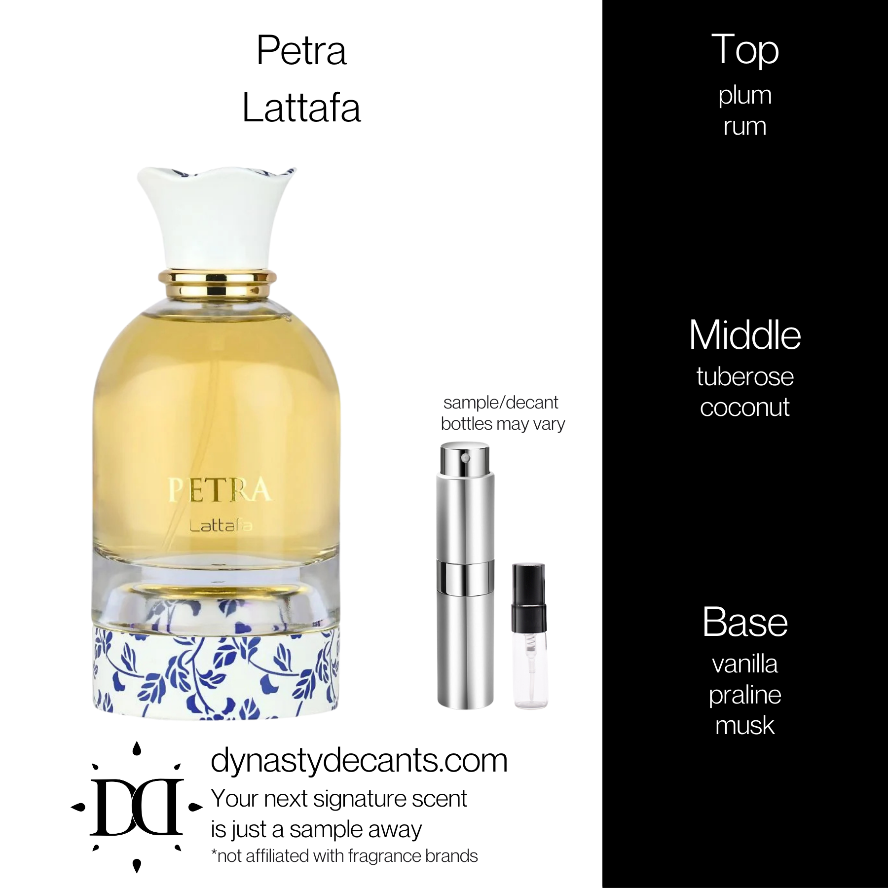 Petra by Lattafa | Fragrance Sample | Decant