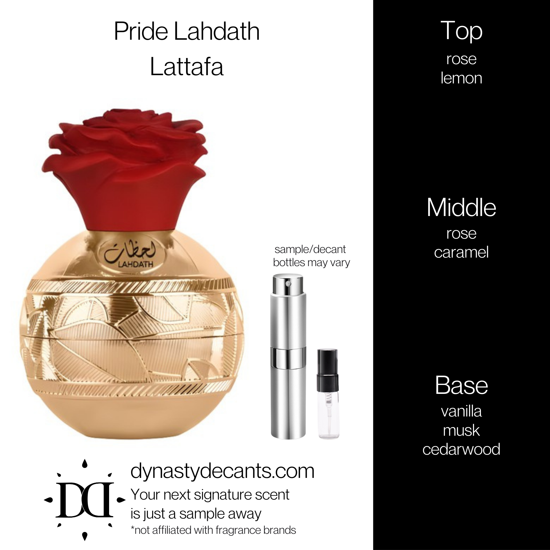 Pride Lahdath by Lattafa | Fragrance Sample | Decant