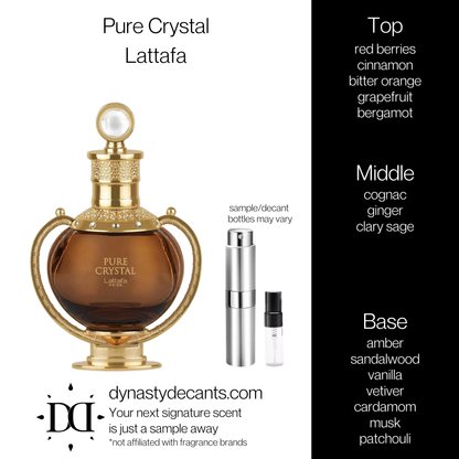 Pure Crystal by Lattafa | Fragrance Sample | Decant