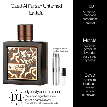 Qaed Al Fursan Untamed by Lattafa | Fragrance Sample | Decant