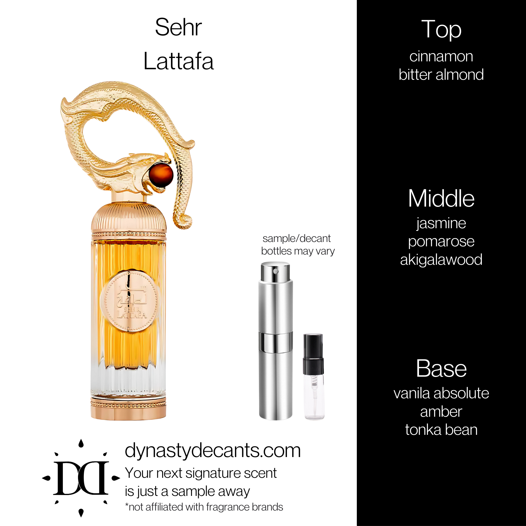 Sehr by Lattafa | Fragrance Sample | Decant