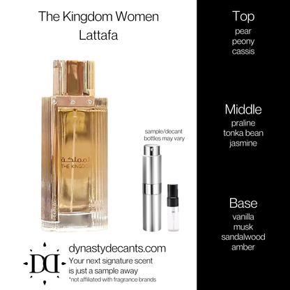 The Kingdom Women by Lattafa | Fragrance Sample | Decant