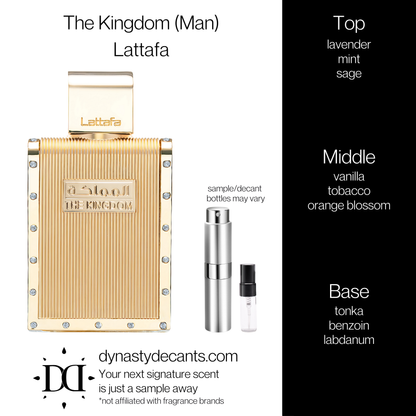 The Kingdom Man by Lattafa | Fragrance Sample | Decant